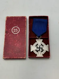 Original medalje for 25 års tro tjeneste i staten