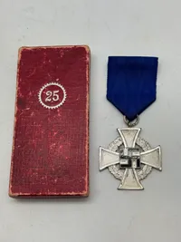 Original medalje for 25 års tro tjeneste i staten