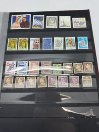 Samling danske postfriske frimærker med album