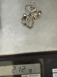 Samling sølvsmykker (925) - vægt 21,2 gram