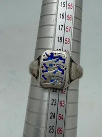 Original dansk national ring - sterlingsølv