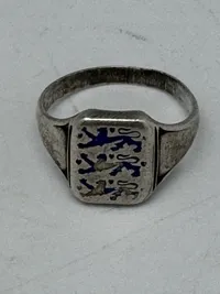 Original dansk national ring - sterlingsølv