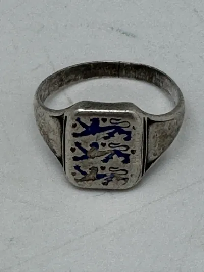 Original dansk national ring - sterlingsølv