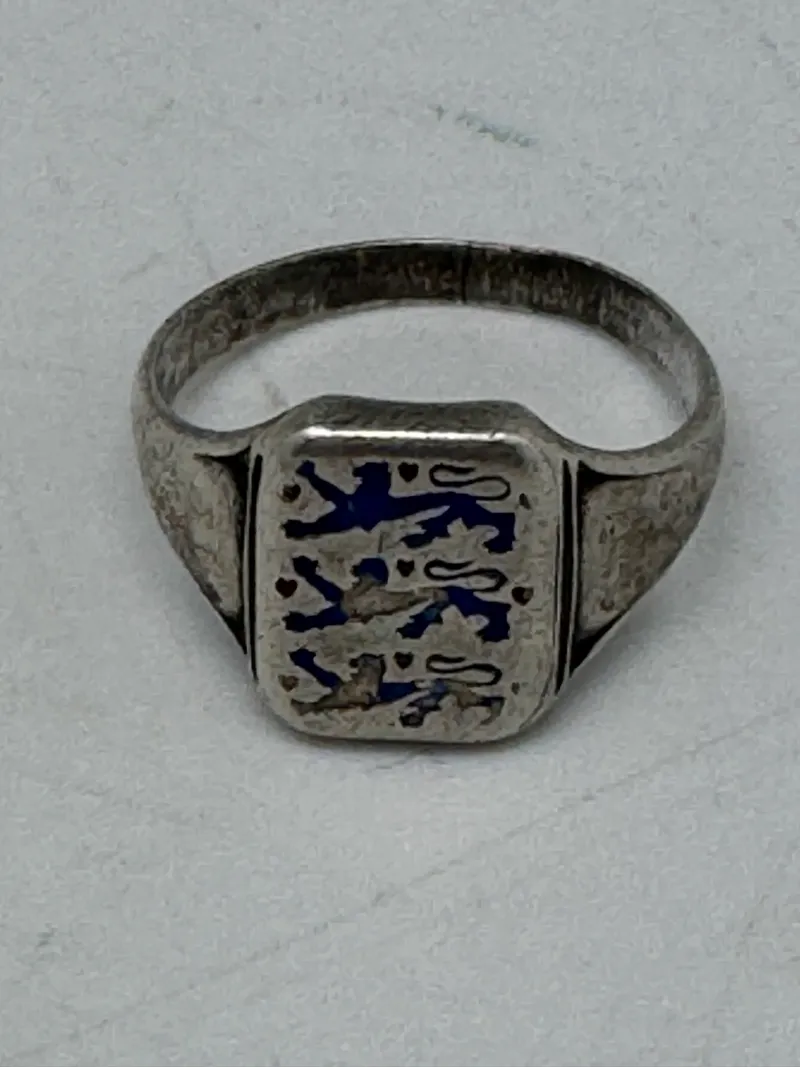 Original dansk national ring - sterlingsølv