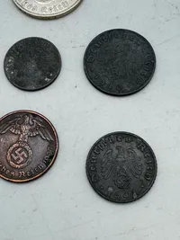 Samling originale tyske mønter - ww2