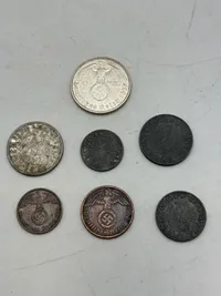 Samling originale tyske mønter - ww2