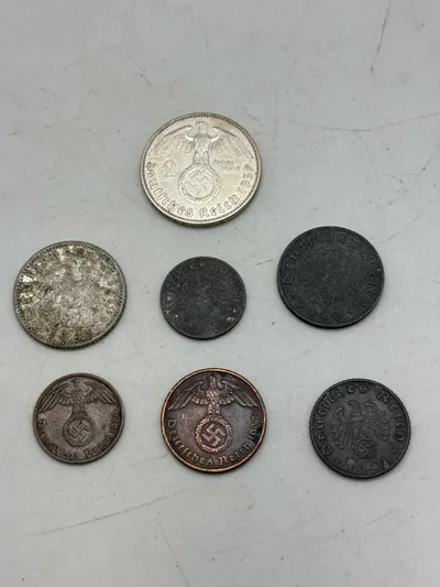 Samling originale tyske mønter - ww2