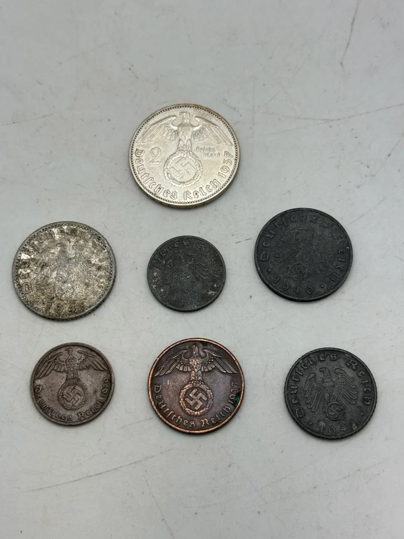 Samling originale tyske mønter - ww2