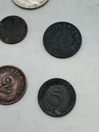 Samling originale tyske mønter - ww2