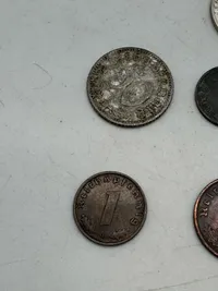 Samling originale tyske mønter - ww2