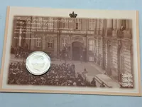 Original tronskifte mønt af sølv