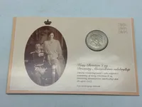 Original sølvbryllups mønt af sølv