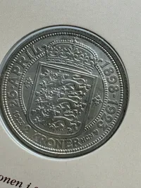 Original sølvbryllups mønt af sølv