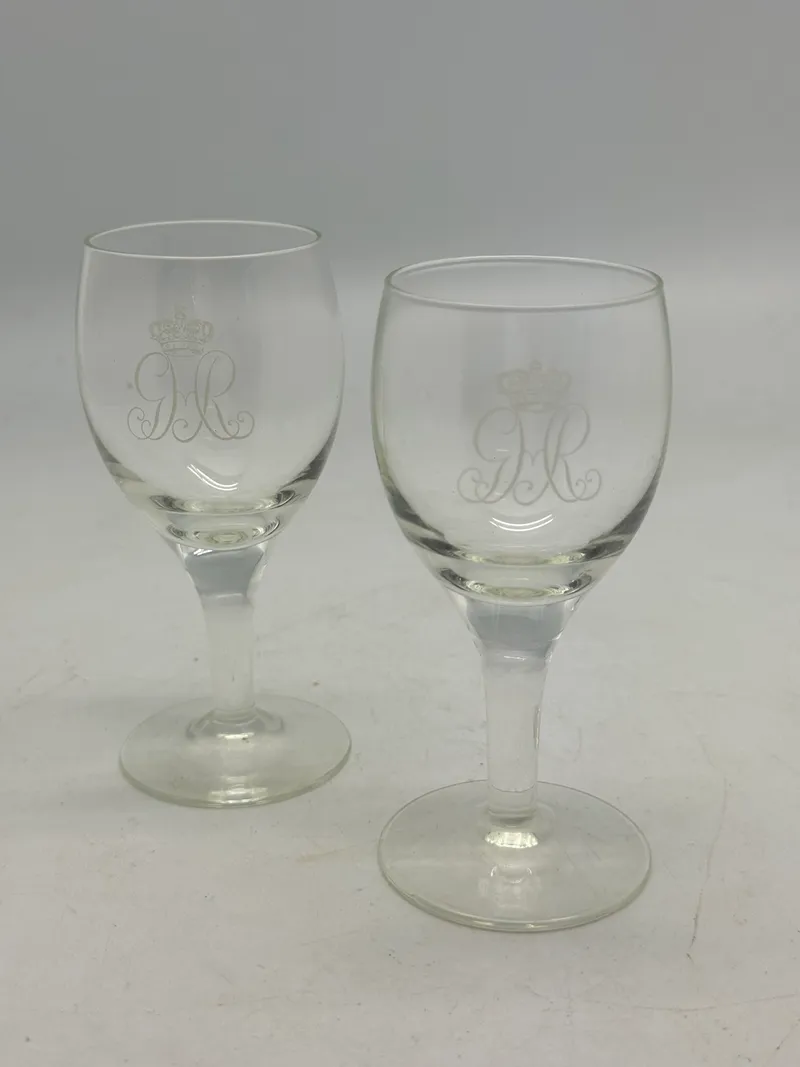 2 originale GHR portvins glas