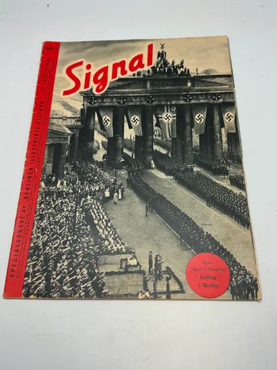 Originalt signalblad på dansk - ww2