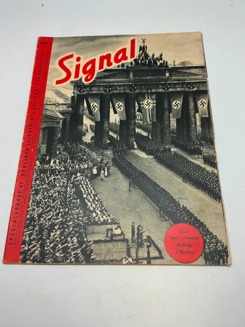 Originalt signalblad på dansk - ww2
