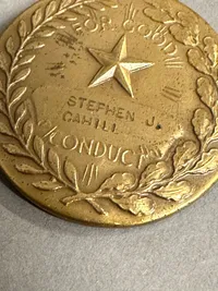 Original Navngiven The Good Conduct Medal WW2: Stephen J Cahill