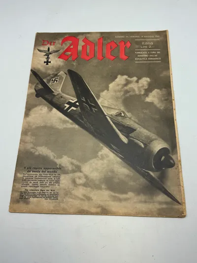 Originalt Der Adler blad - ww2