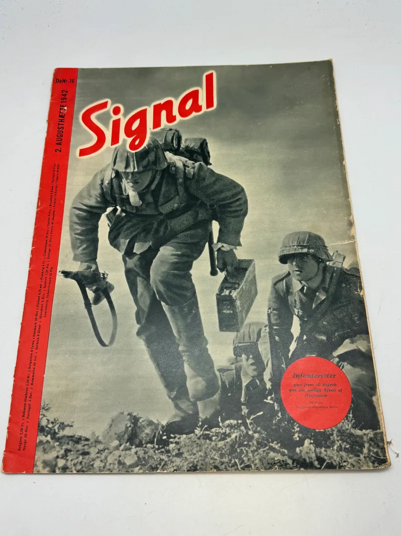 Originalt signalblad på dansk - ww2