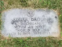 Original Navngiven The Navy Good Conduct Medal WW2: Edgar Drouin (1905-1966)