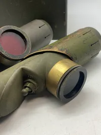 Originalt light aiming set M/14 med kasse - ww2 (anvendt i det danske forsvar efterfølgende)