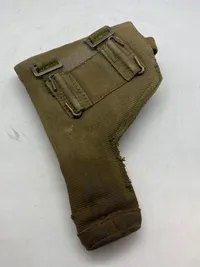 Originalt webbing hylster for Neuhausen M/49 pistol - hylster er genanvendt fra 1943