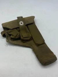 Originalt webbing hylster for Neuhausen M/49 pistol - hylster er genanvendt fra 1943