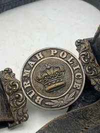 Original bælte med skrårem - Burmah Police