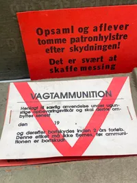 Original gevær 89 kasse - genbrugt til Kup/vagtammunition