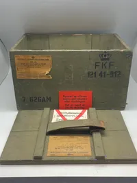 Original gevær 89 kasse - genbrugt til Kup/vagtammunition