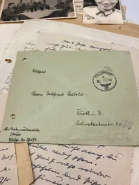 Stort originalt lot på tysk soldat faldet på østfronten