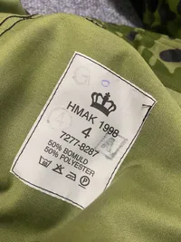Original dansk uniform i M/84 sløring