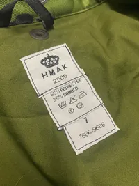 Original dansk uniform i M/84 sløring