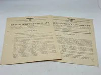 2 originale Reichverfügungsblatt - ww2