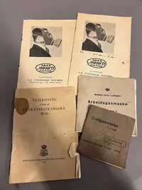 Samling gasmaske instruktioner ww2