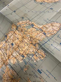 Originale danske pilot kort - flyvevåbenet