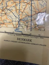 Originale danske pilot kort - flyvevåbenet
