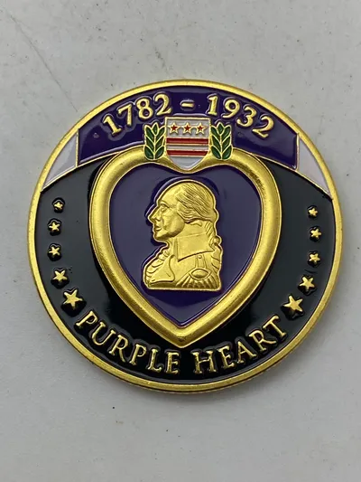 Purpleheart Challenge coin