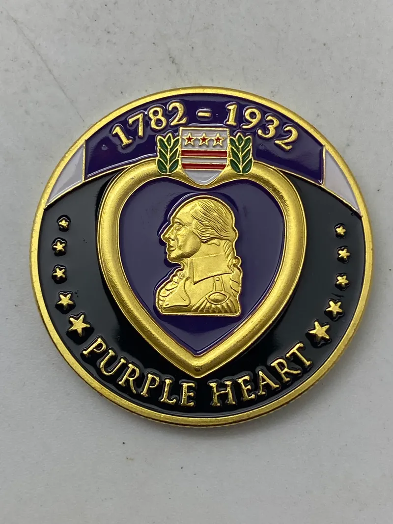 Purpleheart Challenge coin