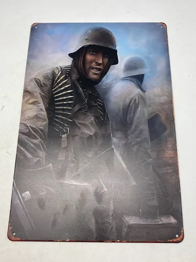 Blikskilt - Kampfgruppe “Hansen” Ardenneroffensiven 1944
