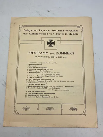 Originalt tysk veteranprogram fra Husum