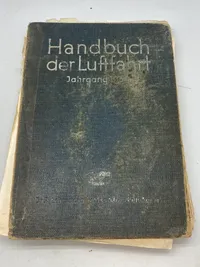Original tysk Handbuch Der Luftfart fra 1939