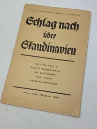 Originalt tysk ww2 hæfte hvor Danmark er nævnt i