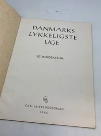 Originalt minde album fra befrielsen