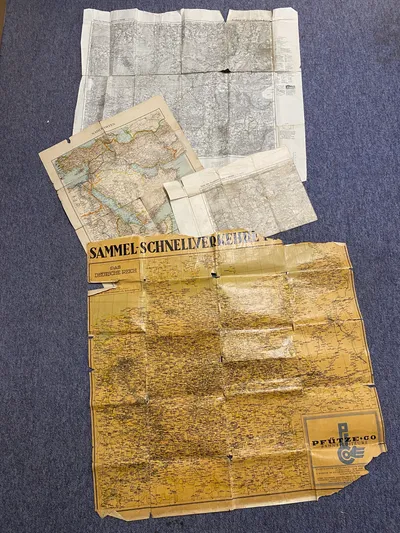 Samling originale tyske ww2 kort