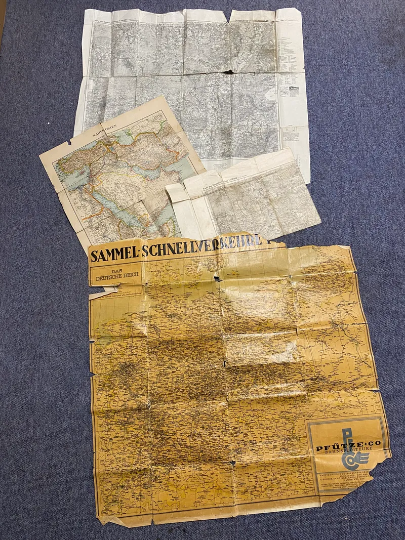 Samling originale tyske ww2 kort