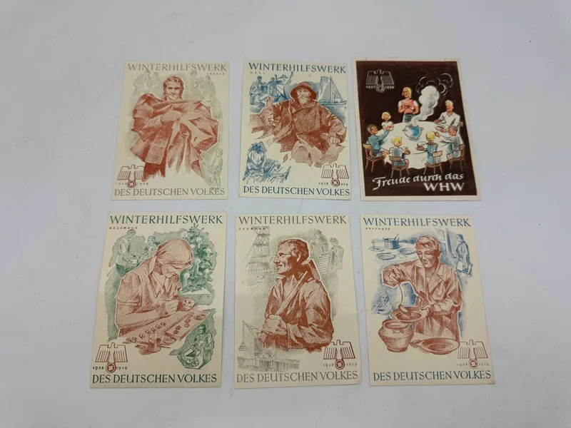 Originale tyske WHW papirs mærker - ww2