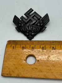 Originalt WWII GERMAN RADwJ WAR HELPER'S SERVICE BADGE