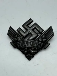 Originalt WWII GERMAN RADwJ WAR HELPER'S SERVICE BADGE