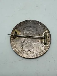 Original sølv 1 speciethaler fra 1794 monteret som smykke